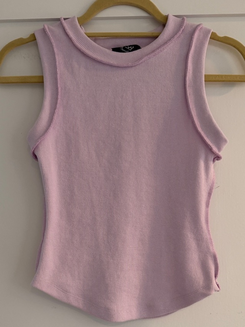 Sweetkama Ribbed Tank Top in Light Lavender | Size Small